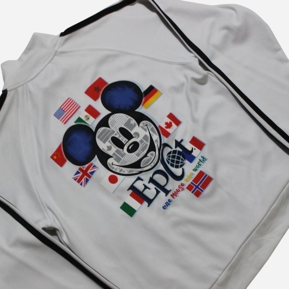 Y2K EPCOT Disney International Zip-up Track Jacket